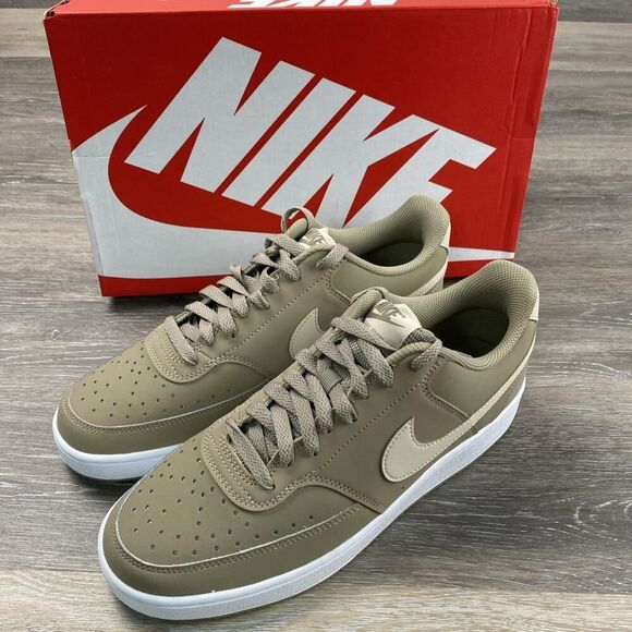 Nike Court Vision Low Khaki/ Sanddrift HM6193 247 Size 9 - Picture 1 of 8